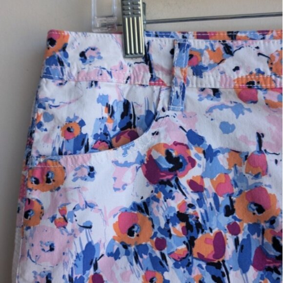 St. John's Bay Floral Print Mini Skort - Picture 2 of 6